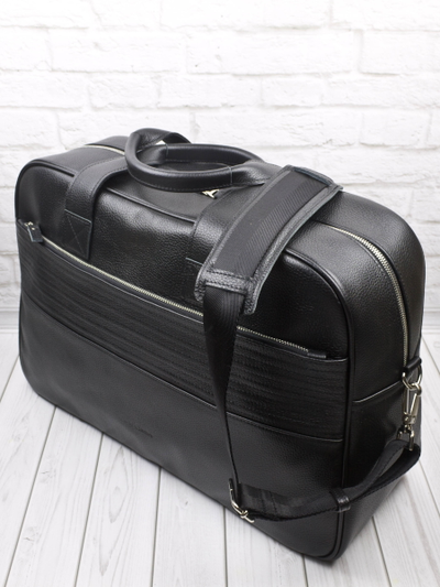 Кожаная дорожная сумка Frentano Premium black (арт. 
4041-51)