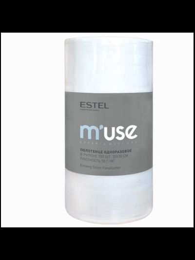ESTEL M’USE Полотенце одноразовое 35х70 см в рулонe спанлейс, 100 шт