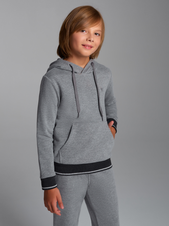 Утепленный детский спортивный костюм 12SKD-1475/2,светло-серый меланж