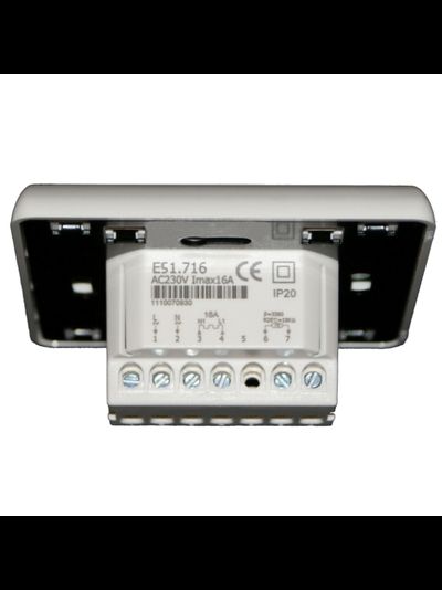 Терморегулятор E51 Wi-Fi, белый, 2 датчика, 16А