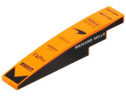 Slope, Curved 6 x 1 with 'Airwallex', 'HALOITSM', 'Hilton FOR THE STAY', McLaren, 'alteryx', 'webex by CISCO', 'FxPro' and 'PIRELLI' Logos, White 'RICHARD MILLE' on Black Background on Both Sides Pattern, Orange (6801pb09 6576358)
