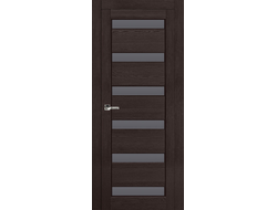 Дверь с горизонтальными стеклами, эмаль венге