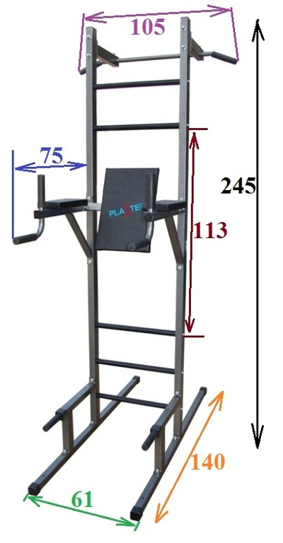 Стойка ТУРНИК+БРУСЬЯ+доска для пресса
