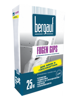 Bergauf Fugen Gips - шпаклевка универсальная на гипсовой основе, 25кг