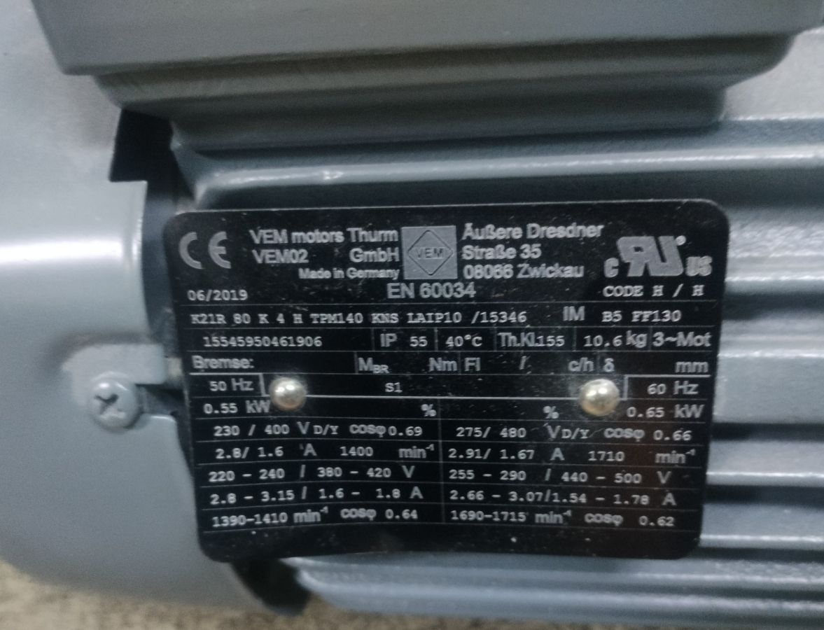 Электродвигатель вакуумных насосов PFEIFFER DUO 20M