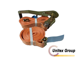 Стяжной ремень UTX 50мм 4м с рельсовым захватом ласточка для крепления к направляющим