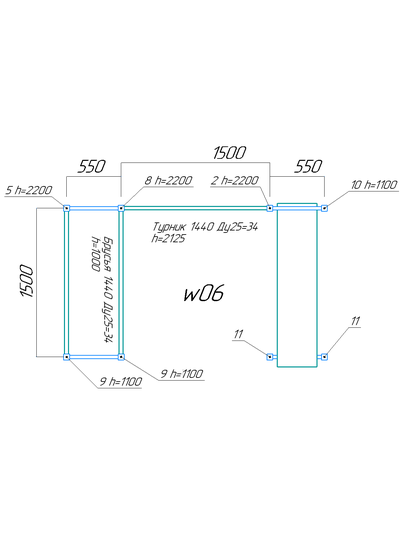 Спортивная площадка WORKOUT w06