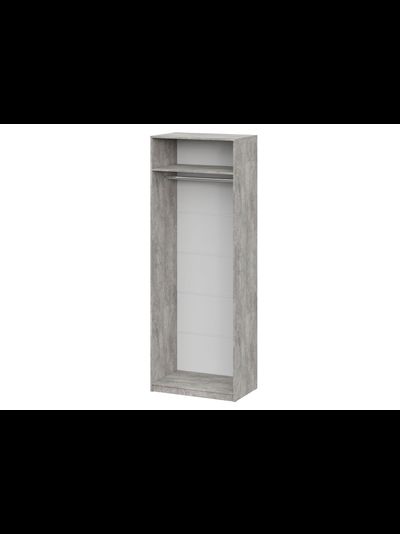 ШК 5 800 шкаф двустворчатый распашной Цемент светлый/Белый шагрень