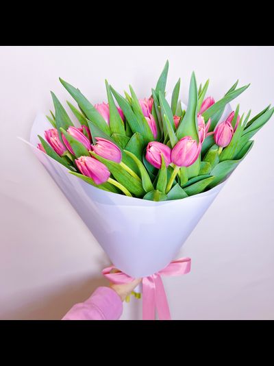 Букет пионовидных тюльпанов 25 шт Columbus