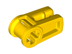 Technic, Axle and Wire Connector, Yellow (49283 / 6263069)