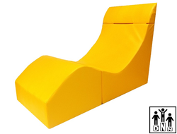 Терапевтическое релаксирующее кресло "Кубик" Большой - L60xB40xH50 желтый
