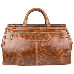 Кожаный саквояж Altamura Premium cognac (арт. 4025-53)