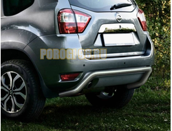 Защита заднего бампера d57 скоба Nissan Terrano (Ниссан Террано)