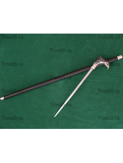 Эксклюзивная трость ручной работы с головой птицы из серебра опорная красивая трость