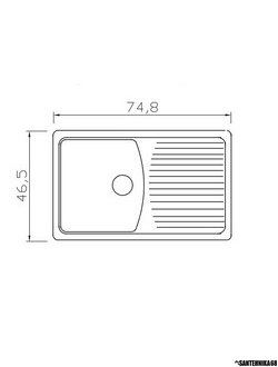 Мойка из искусственного камня Fosto КМ 76-47 Фосто