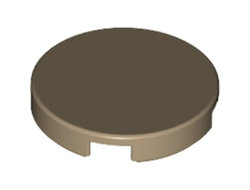 Tile, Round 2 x 2 with Bottom Stud Holder, Dark Tan (14769 6092767 6528820)