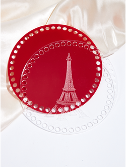 Основы 2 шт акриловые для вязания сумок и корзин с гравировкой  Париж