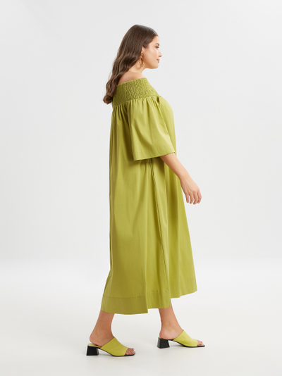 Платье фисташкового цвета