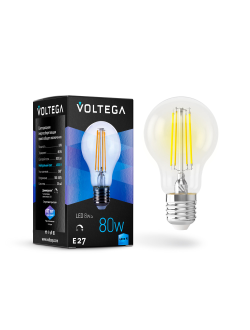 Светодиодная лампа Crystal A60 8W 4000K E27 DIM 360°, 5490