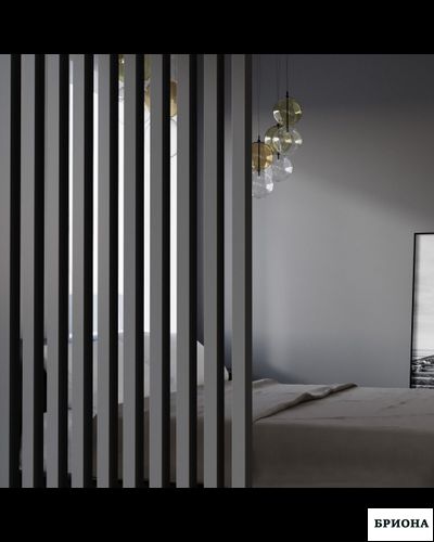 Интерьерная перегородка 40х60 мм. (графит)