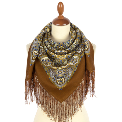 Павловопосадский платок Барбарис 2069-16