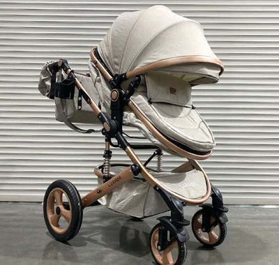 Детская коляска 3 в 1 Luxmom 518 Бежевый