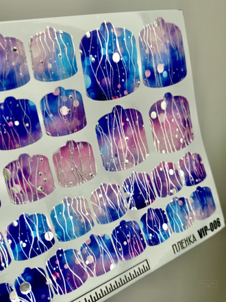 Пленки для педикюра с фольгой VIP-006