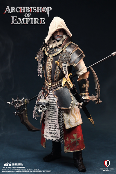 Епископ-скелет - Коллекционная ФИГУРКА 1/6 scale NIGHTMARE SERIES  STANDARD ALLOY VERSION ARCHBISHOP OF EMPIRE (NS017) - COOMODEL