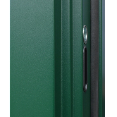 Стальная дверь   Олимп с окном и английской решеткой (терморазрыв 3к)