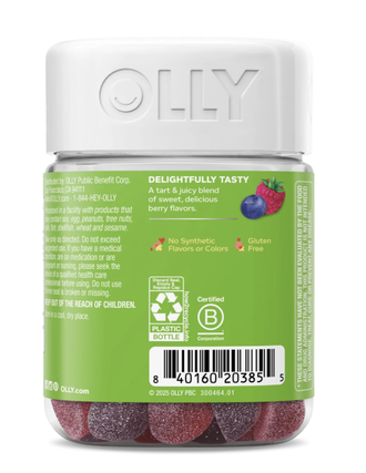 OLLY Kids Friendly Fiber - Жевательные мармеладки для поддержки пищеварения и регулярного стула детей