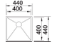 Мойка Blanco ZEROX 400-U с отв. арм. InFino