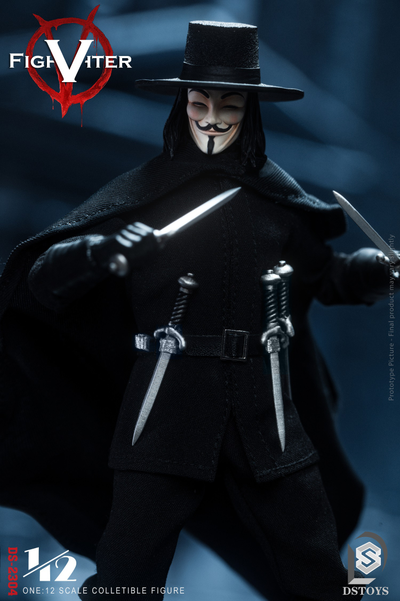 Ви («V» значит Вендетта) - Коллекционная фигурка 1/12 SCALE V fighter (DS-2304) - DSTOYS