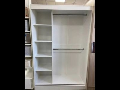 Шкаф-купе "Бруно 1" (Тайм-2, ШК-30) 1,31м Белый без зеркал (МР)