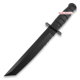 Тактический нож Ka-Bar Tanto, чёрный, серрейтор с доставкой из США