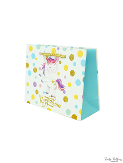 Пакет подарочный "Поздравляю. Единорог"
