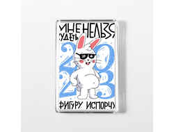 Магнит акриловый год Кролика №27