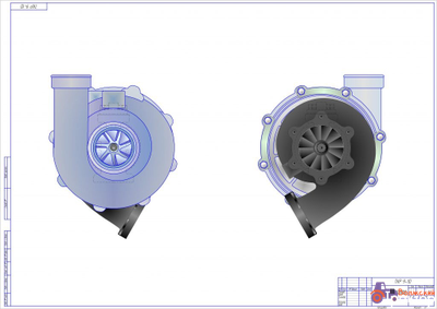 Турбокомпрессор для ЯМЗ-8501.10 - ТКР 9-10