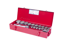 Набор торцевых головок с принадлежностями 3/4", двенадцатигранные, 21-50 мм, 23 предмета KING TONY 6023MR