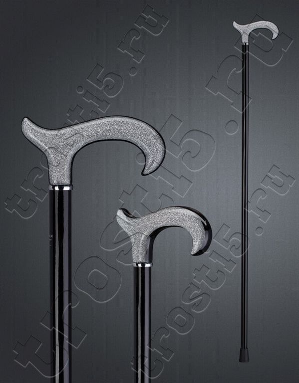 блестящая трость из германии черная стильная женская трость