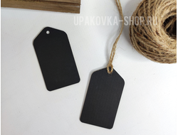 Бирка для записи "ЧЕРНАЯ" 80*45 мм (50 штук)