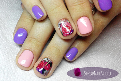 Слайдер-дизайн 083 - Нежный букет разноцветных цветов.