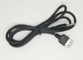 Кабель USB гнездо - 3,5 мм стерео штекер 4-х контактный 1м