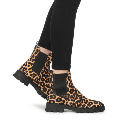 Ботинки женские Майкл Корс леопардовые
