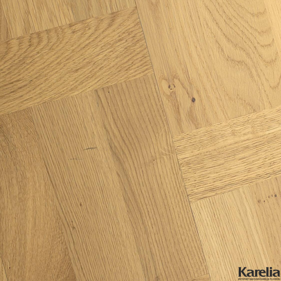 Паркетная доска Karelia Дуб Time Natural 3-полосная матовый лак 2G без фаски толщина 15 мм 2.89 м2