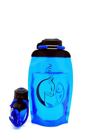 Складная бутылка для воды арт. B050BLS-1407 с рисунком