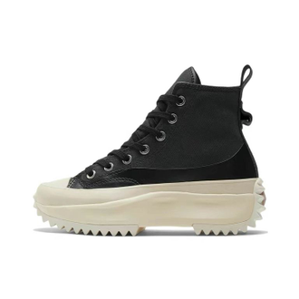 Converse black run star hike on sale