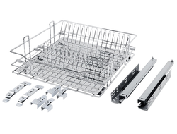 Сушка в нижнюю базу 900 на напр. п/выдв с доводчиком Stealth, хром с поддоном из нерж. стали,  (134243)  AQ *