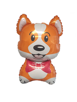 Фольгированный шар с гелием "Корги"