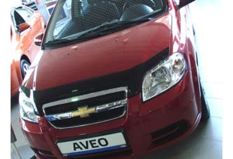 Дефлектор капота темный CHEVROLET AVEO SED 2003-2011/ZAZ VIDA sed. 2011->, NLD.SCHAVE0312