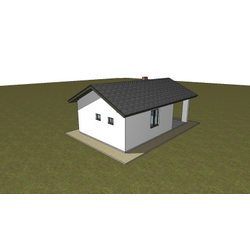 Одноэтажная баня с одной спальней 30м² (S98)